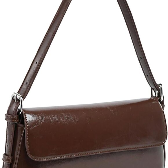 Handbags - Women's PU Leather Flap Clutch Mini Shoulder Bag Casual Underarm Handbag